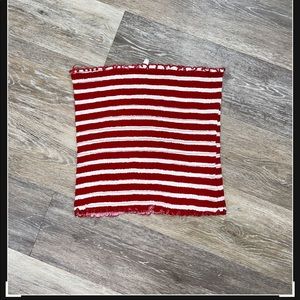 Cloud Chaser red and white striped tube top, size L, super stretchy material